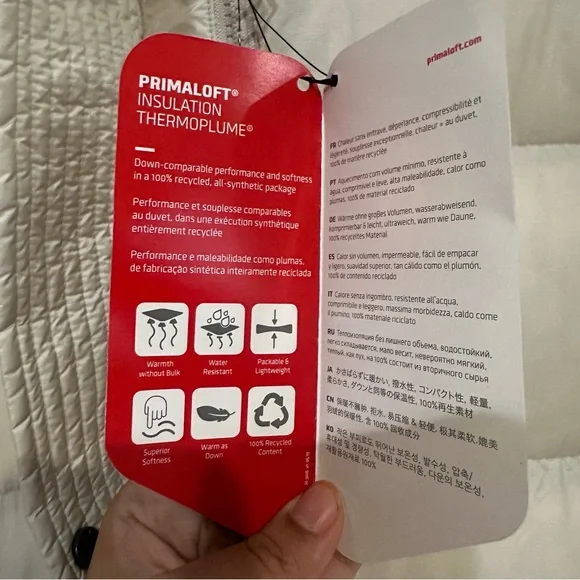 Nike Puffer Primaloft Thermal Oversized Parka - NWT Large Ivory - Picture 9 of 10